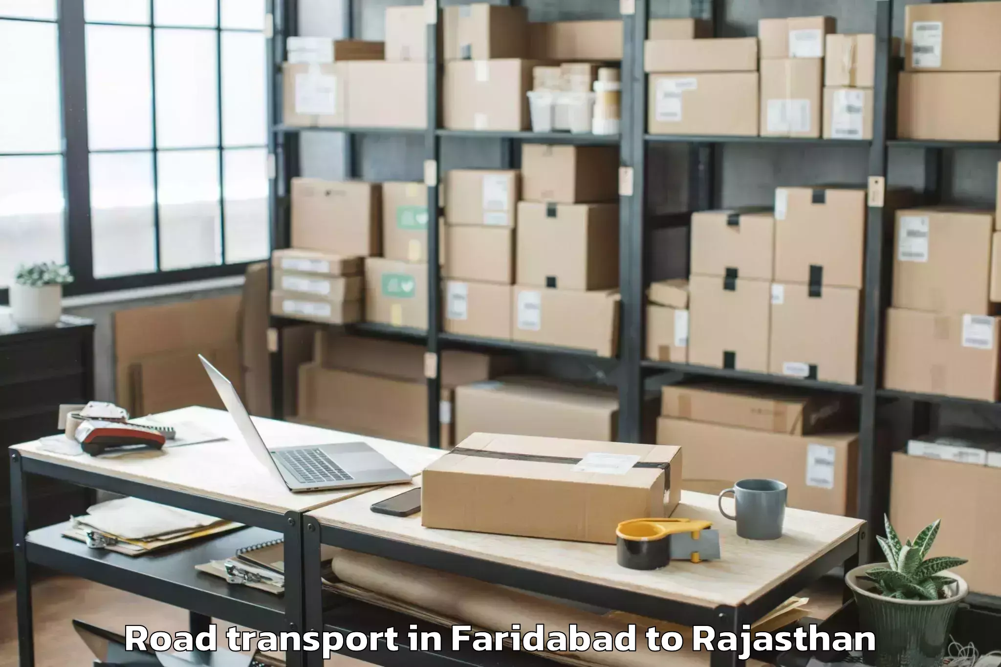 Book Faridabad to Pachpadra Road Transport